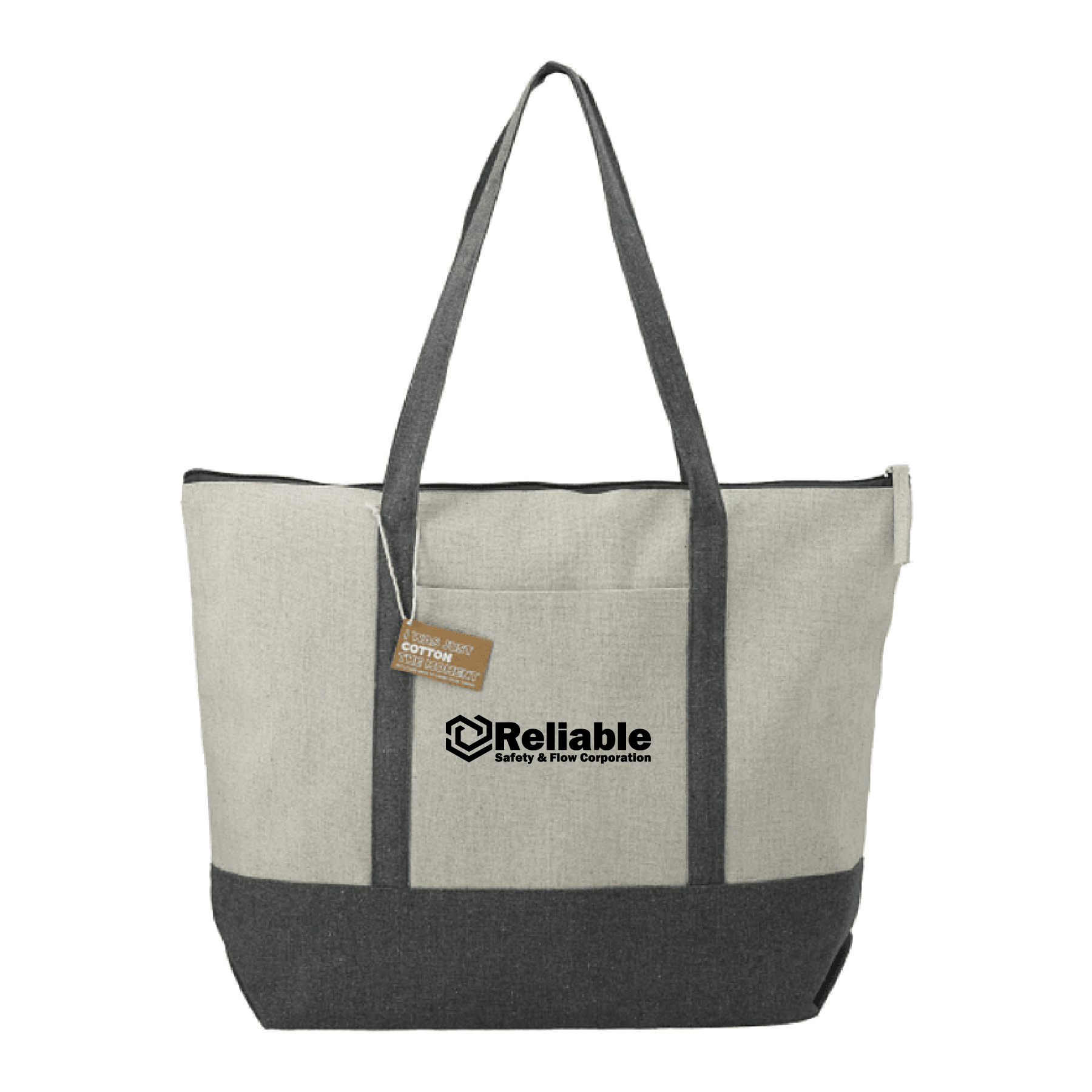 Reliable recycled cotton tote